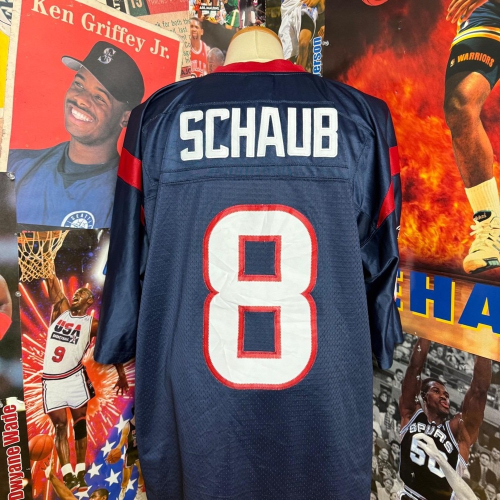 Vintage Houston Texans Matt Schaub #8 Reebok NFL Football‎ Jersey Mens Sz  XL - Picture 4 of 6